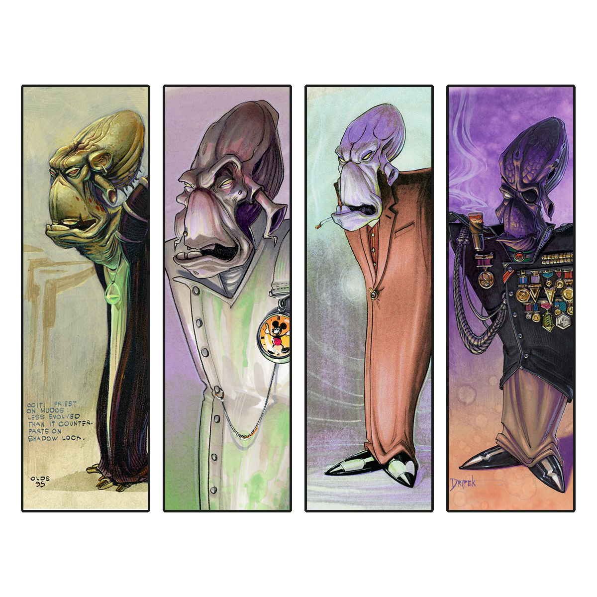 Oddworld: Abe's Origins Bookmarks - Glukkon Set