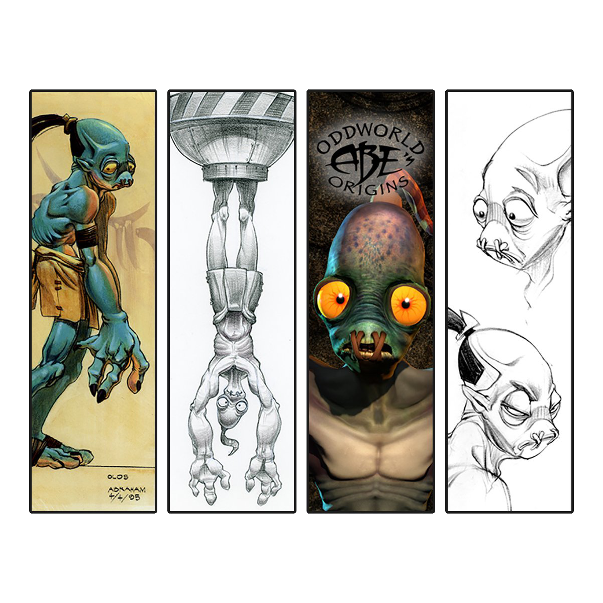 Oddworld: Abe's Origins Bookmarks - Abe Set
